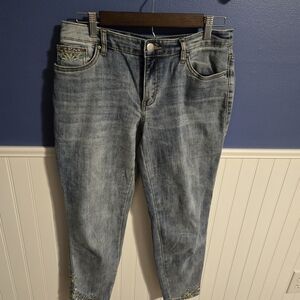 Christopher & Banks Light Blue Ankle Jeans
